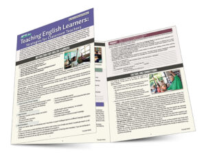 Teaching English Learners laminated guide